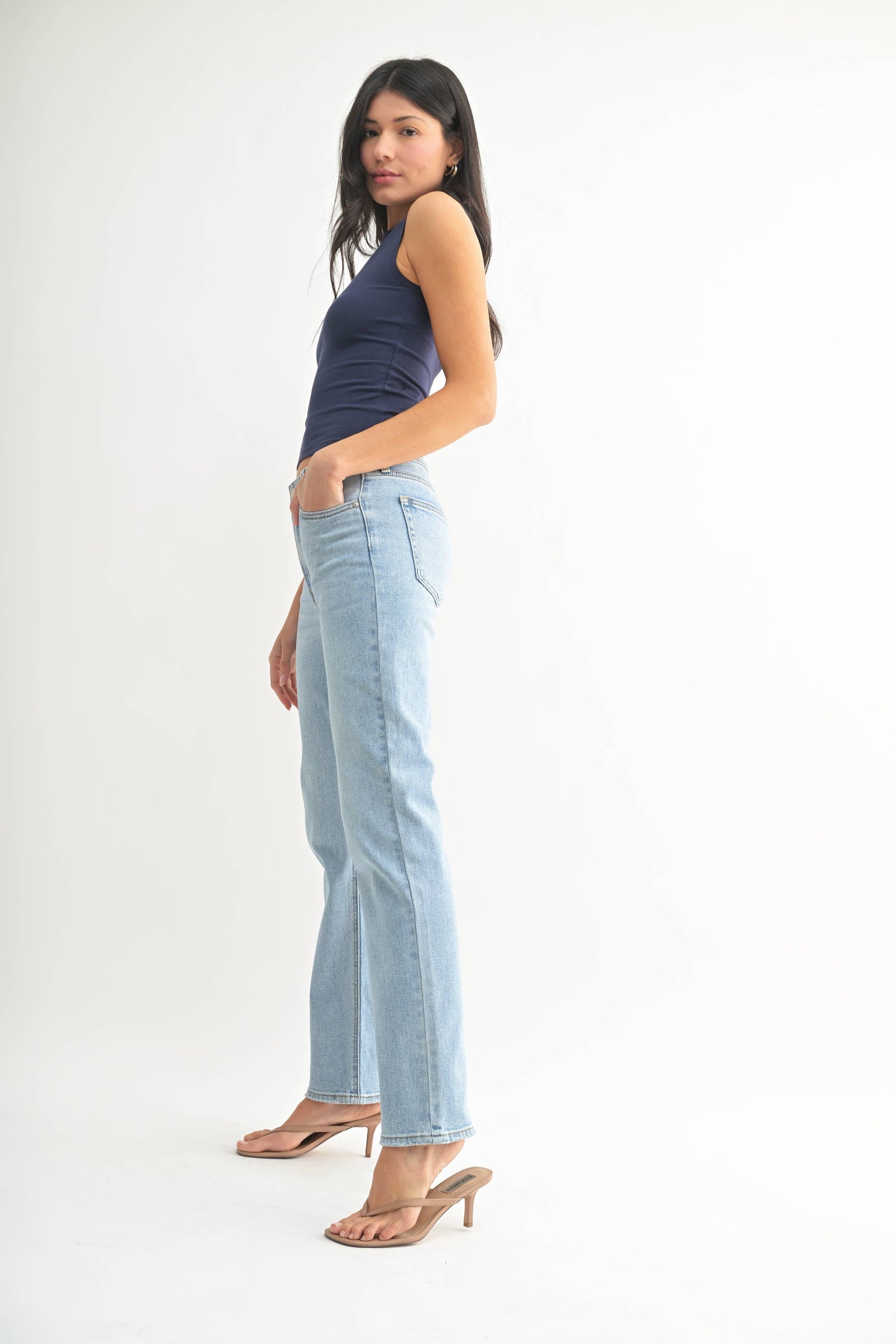 Claira Clean Stretch Straight Denim